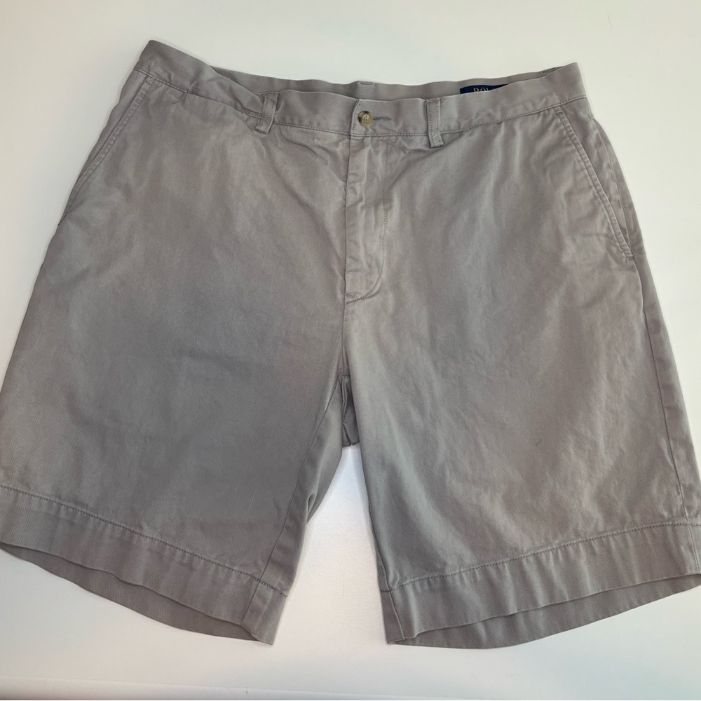 Polo by Ralph Lauren Gray Flat Front Men’s Shorts 9” Inseam Size 35